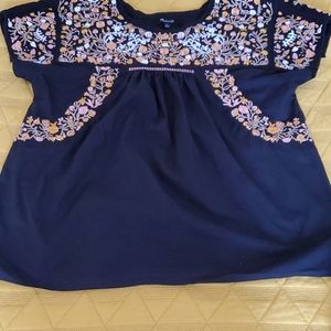 Embroidered Madewell Top